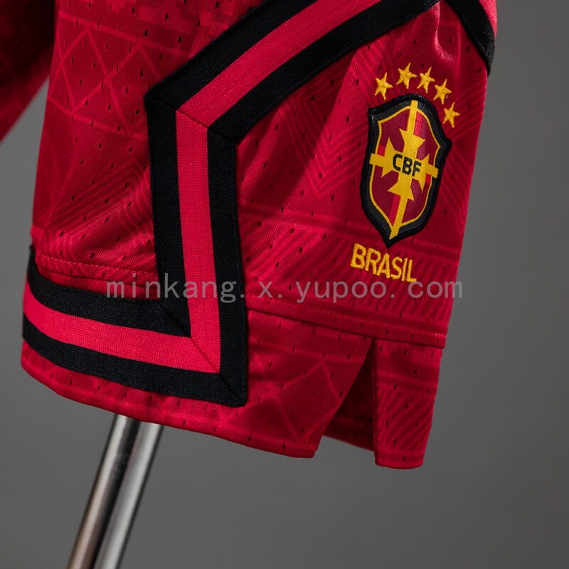 pantalon-corto-brasil-baloncesto-rojo-2026-parte-inferior