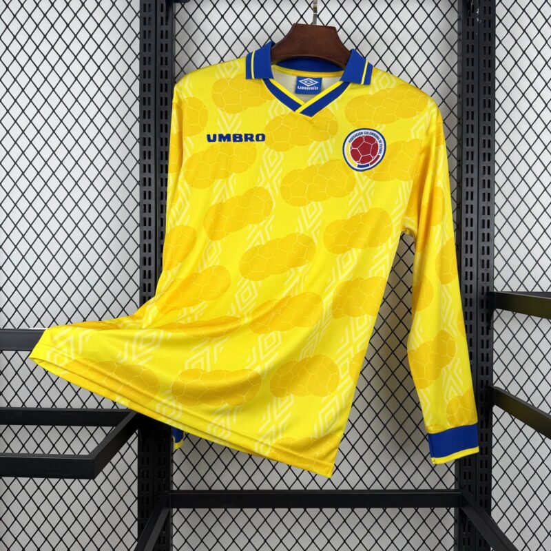 camiseta-colombia-retro-primera-equipacion-manga-larga-1994 camiseta-colombia-retro-primera-equipacion-manga-larga-1994
