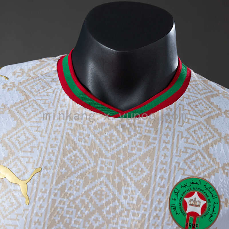 camiseta-marruecos-segunda-equipacion-version-jugador-mundial 2026-cuello