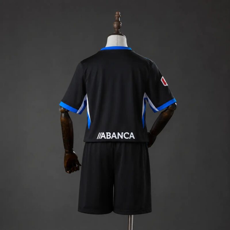 Conjunto Niño Deportivo la Coruña Segunda Equipación 2026-27 dorsal