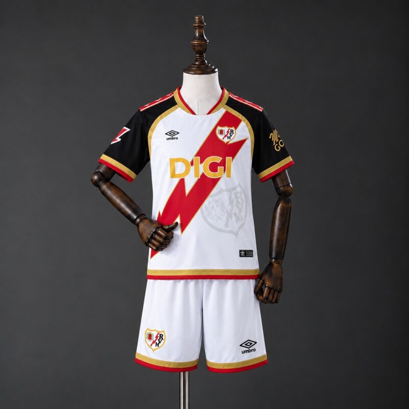 Conjunto Niño Rayo Vallecano Primera Equipación 2026-27