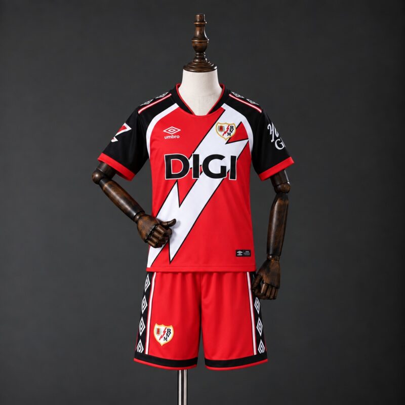 Conjunto Niño Rayo Vallecano Segunda Equipación 2026-27