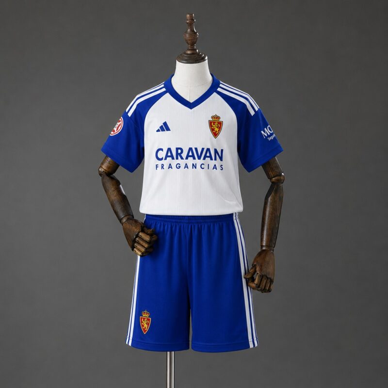 Conjunto Niño Real Zaragoza Primera Equipación 2026-27
