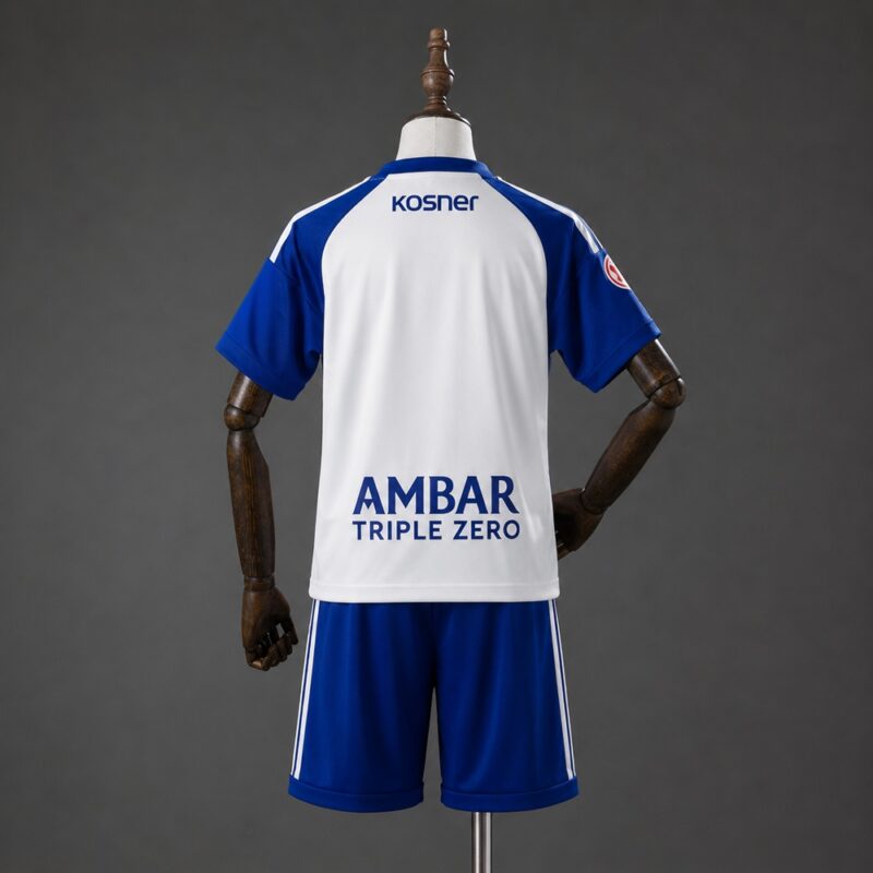 Conjunto Niño Real Zaragoza Primera Equipación 2026-27 dorsal